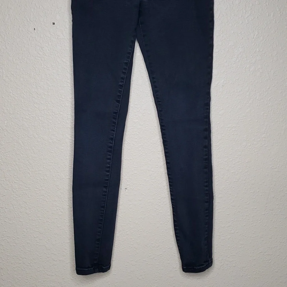 Everlane The Authentic Stretch High Rise Skinny Jeans Size 25 Cotton Modal Black